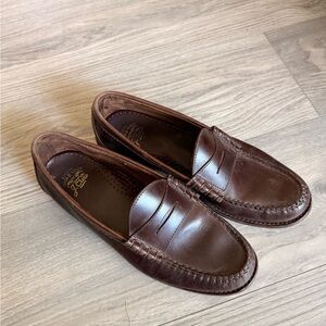 J Crew Brown Leather Loafers